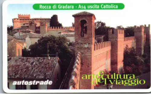 16247 - Italien - Autostradale , Autostrade , VinCard , Rocca di Gradara , uscita Cattolica
