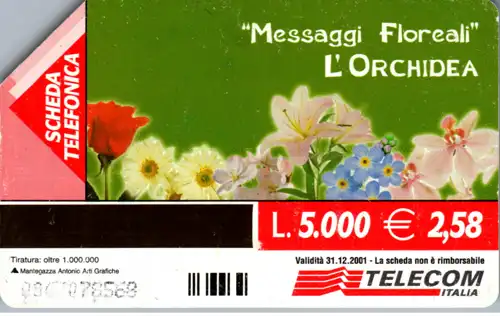 16253 - Italien - Messaggi Floreali , Il Orchidea