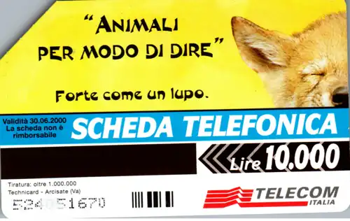 16257 - Italien - Animali per Modo di Dire , Forte come un lupo