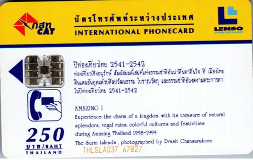 16293 - Thailand - Lenso , Calendar 1998