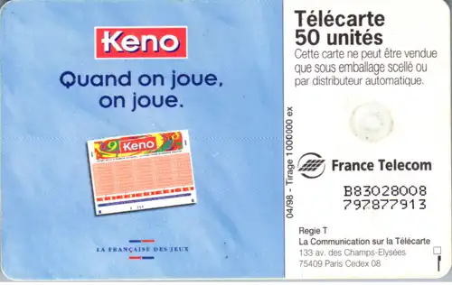 16296 - Frankreich - Keno