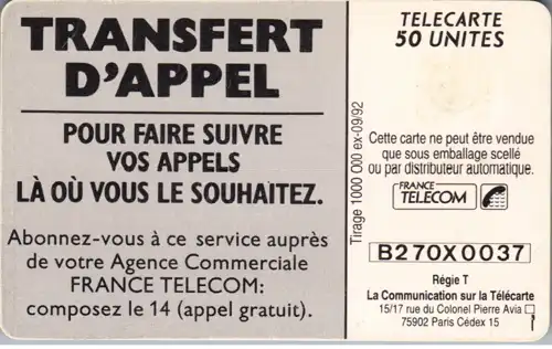 16354 - Frankreich - Transfert d'Appel