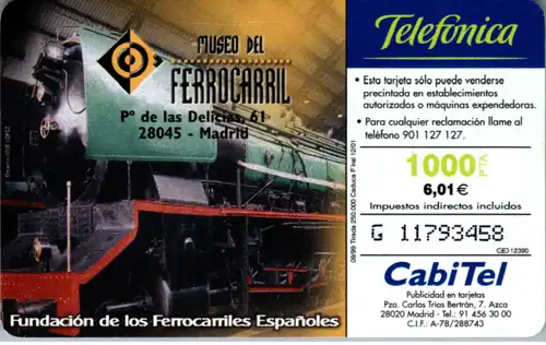 16379 - Spanien - Museo del Ferrocarril , Madrid
