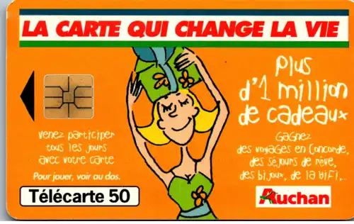 16562 - Frankreich - La Carte qui Change la vie , Auchan