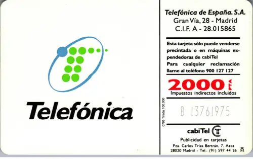 16574 - Spanien - Teletarjeta Telefonica