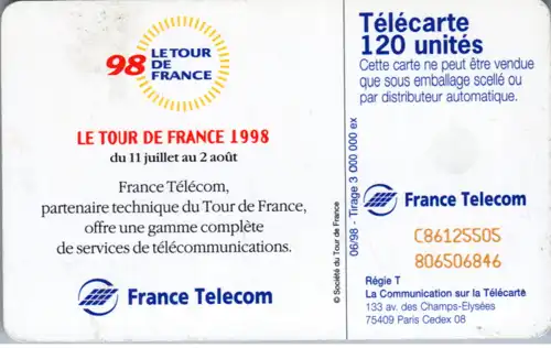 16604 - Frankreich - Tour de France 1998