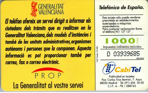 16605 - Spanien - Telefon Prop
