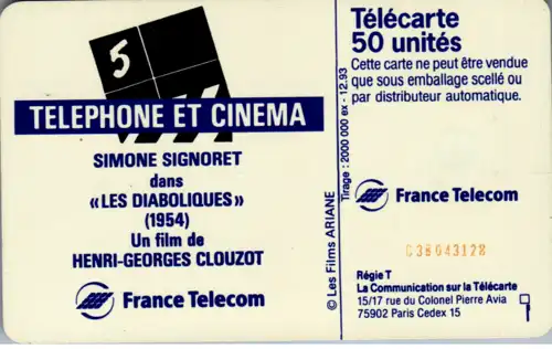 16633 - Frankreich - Simone Signoret dans Les Diaboliques