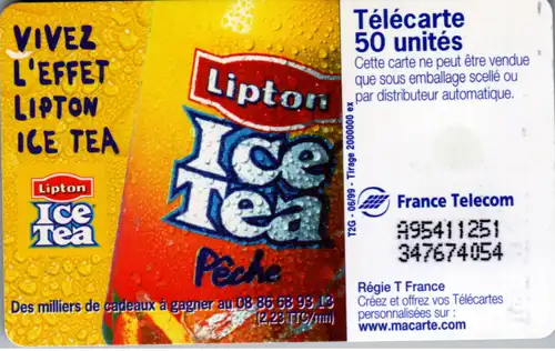 16638 - Frankreich - L'Appel du the Glace , Lipton Ice Tea