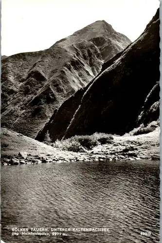 21345 - Steiermark - Sölker Tauern , Unterer Kaltenbachsee gegen Hainfeldspitze - nicht gelaufen 1965