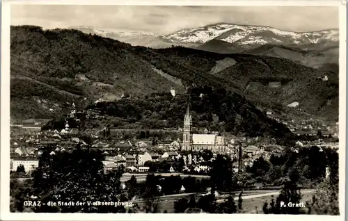 21365 - Steiermark - Graz , Die Stadt der Volkserhebung , Panorama - nicht gelaufen