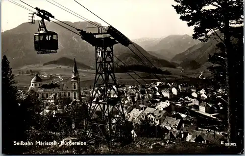 21368 - Steiermark - Seilbahn Mariazell - Bürgeralpe - gelaufen 1957