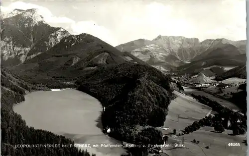 21371 - Steiermark - Eisenerz , Leopoldsteinersee mit Pfaffenstein , Erzberg u. Reichenstein - nicht gelaufen 1961