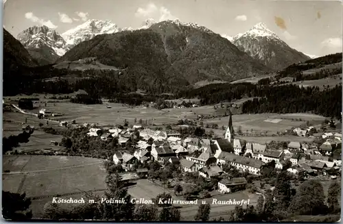 21372 - Kärnten - Kötschach mit Polinik , Cellon , Kellerwand und Rauchkofel - gelaufen 1940