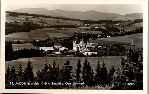 21378 - Steiermark - St. Jakob im Walde , Panorama - gelaufen 1952