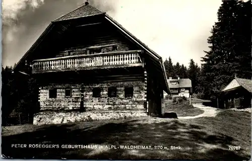 21379 - Steiermark - Krieglach , Rosegger Geburtshaus in Alpl , Waldheimat - nicht gelaufen 1961
