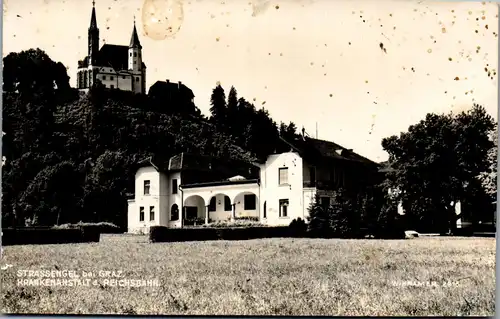 21389 - Steiermark - Strassengel bei Graz , Krankenanstalt der Reichsbahn - gelaufen