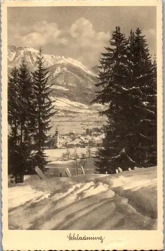 21395 - Steiermark - Schladming , Panorama - gelaufen 1937