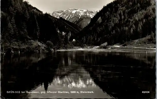21398 - Steiermark - Seewiesen , Grün See , Grünsee gegen Aflenzer Staritzen - gelaufen 1963