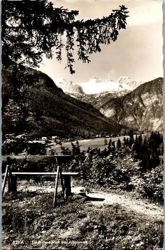 21406 - Steiermark - Alt Aussee mit Dachsteinblick , Altaussee - gelaufen 1961