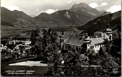 21411 - Steiermark - Admont , Gesäuse mit Großen Buchstein , Schloß Röthelstein - gelaufen