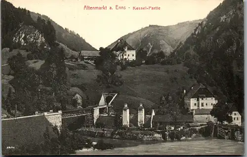 21444 - Steiermark - Altenmarkt a. Enns , Kessel Partie  - nicht gelaufen 1910