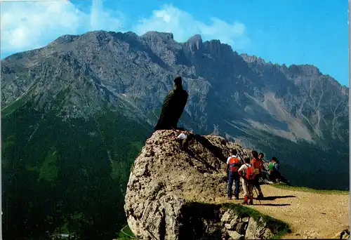 21457 - Italien - Gruppo del Catinaccio , Monumento a Christomannos , Latemar - nicht gelaufen