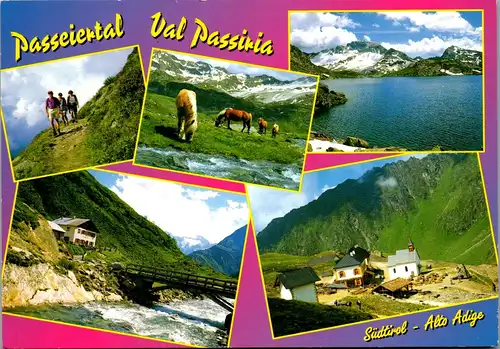 21461 - Italien - Passeiertal , Val Passiria , Timmelsalm , St. Martin am Schneeberg , Schwarzsee , Mehrbildkarte - nicht gelaufen