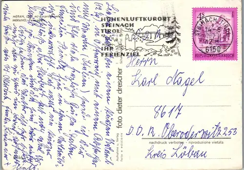 21471 - Italien - Meran , Merano , Kurpromenade , Passeggiate - gelaufen