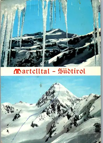 21486 - Italien - Martelltal , Gruppe dell' Ortles , Cevedale , Il Gran Zebru , König , Winterlandschaft - gelaufen 1984