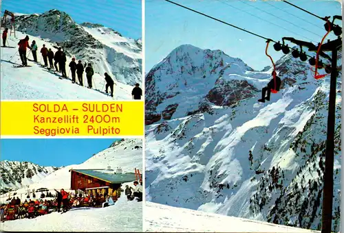 21487 - Italien - Solda , Sulden , Kanzellift , Seggiovia Pulpito - gelaufen 1984