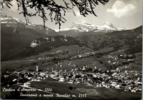 21501 - Italien - Cortina D' Ampezzo , Panorama e Monte Nuvolao - gelaufen 1965