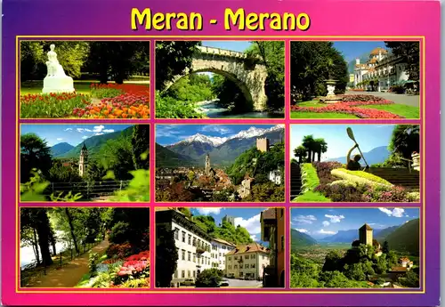 21513 - Italien - Meran , Mehrbildkarte - gelaufen