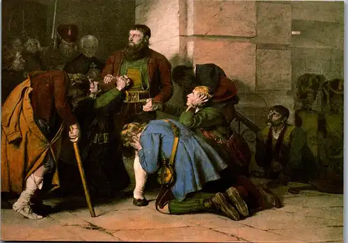 21523 - Künstlerkarte - Nach Original Franz Defregger , Andreas Hofers letzer Gang in Mantura - nicht gelaufen