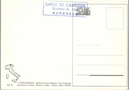 21527 - Italien - Lago Carezza , Karersee - nicht gelaufen