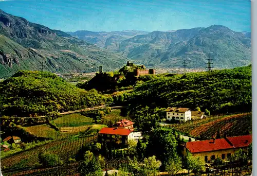 21540 - Italien - Frangart , Haus an der Etsch , Pension Sigmundskron , Südtiroler Weinstraße - gelaufen 1977