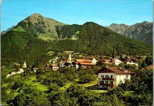 21542 - Italien - Dorf Tirol und Schloß Tirol gegen Mutspitze , Cima Muta - gelaufen 1966
