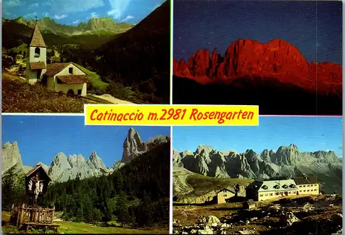 21547 - Italien - Catinaccio , Rosengarten , Mehrbildkarte - nicht gelaufen