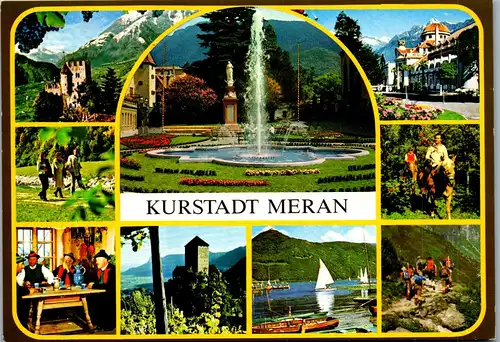 21549 - Italien - Meran , Citta di Cura , Mehrbildkarte - nicht gelaufen