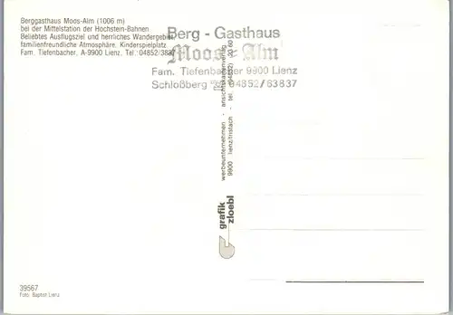 21571 - Tirol - Lienz , Moos Alm , Gastahaus - nicht gelaufen