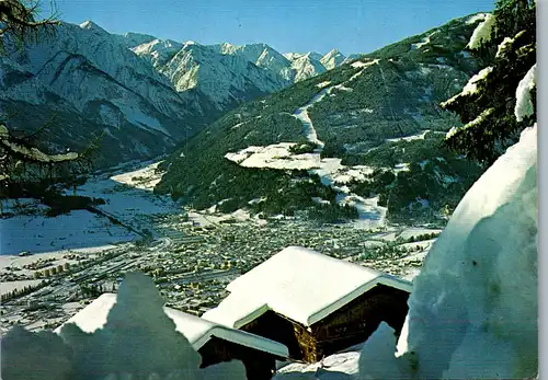 21574 - Tirol - Lienz , Blick aus Hochsteinabfahrt , Winterlandschaft , H 2000 - gelaufen