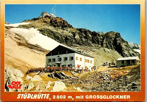 21576 - Tirol - Kals , Stüdlhütte mit Großglockner - gelaufen