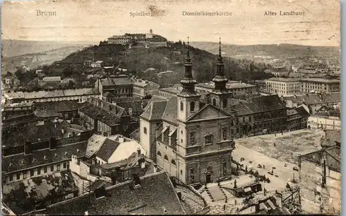 21581 - Tschechische Republik - Brünn , Brno , Spielberg , Dominikanerkirche , Altes Landhaus - gelaufen 1908