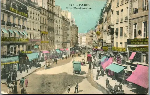21592 - Frankreich - Paris , Rue Montmartre - nicht gelaufen