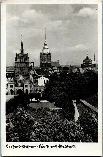 21616 - Deutschland - Seestadt , Rostock , Kröpeliner Tor - gelaufen 1942