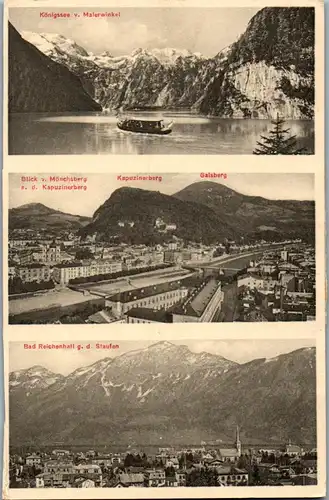 21621 - Deutschland - Königssee v. Malerwinkel , Bad Reichenhall g. d. Staufen , Kapuzinerberg , Gaisberg - nicht gelaufen