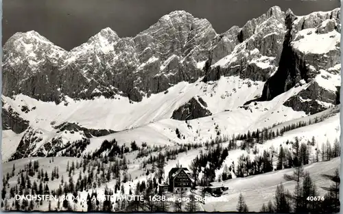 21630 - Steiermark - Ramsau , Schladming , Dachstein , Austria Hütte gegen Südwände - gelaufen 1956