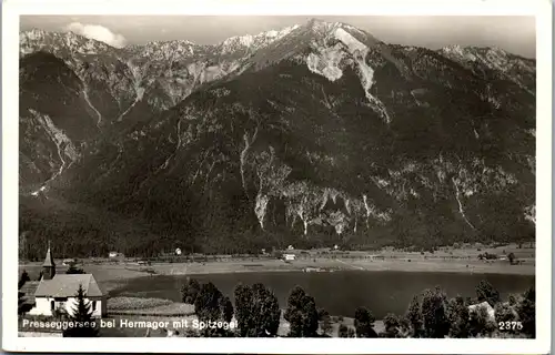 21631 - Kärnten - Hermagor , Presseggersee mit Spitzegel - gelaufen 1957