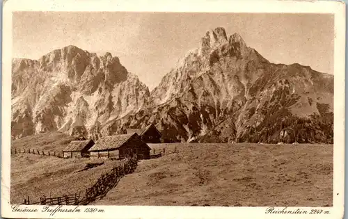 21636 - Steiermark - Gesäuse , Treffneralm , Reichenstein - gelaufen 1922