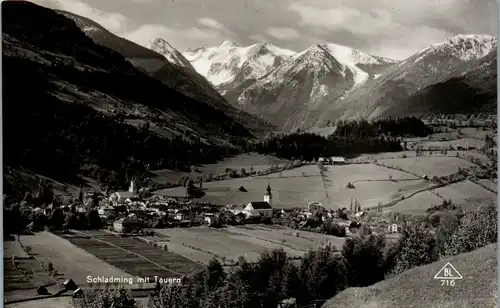 21640 - Steiermark - Schladming mit Tauern , Panorama - gelaufen 1938